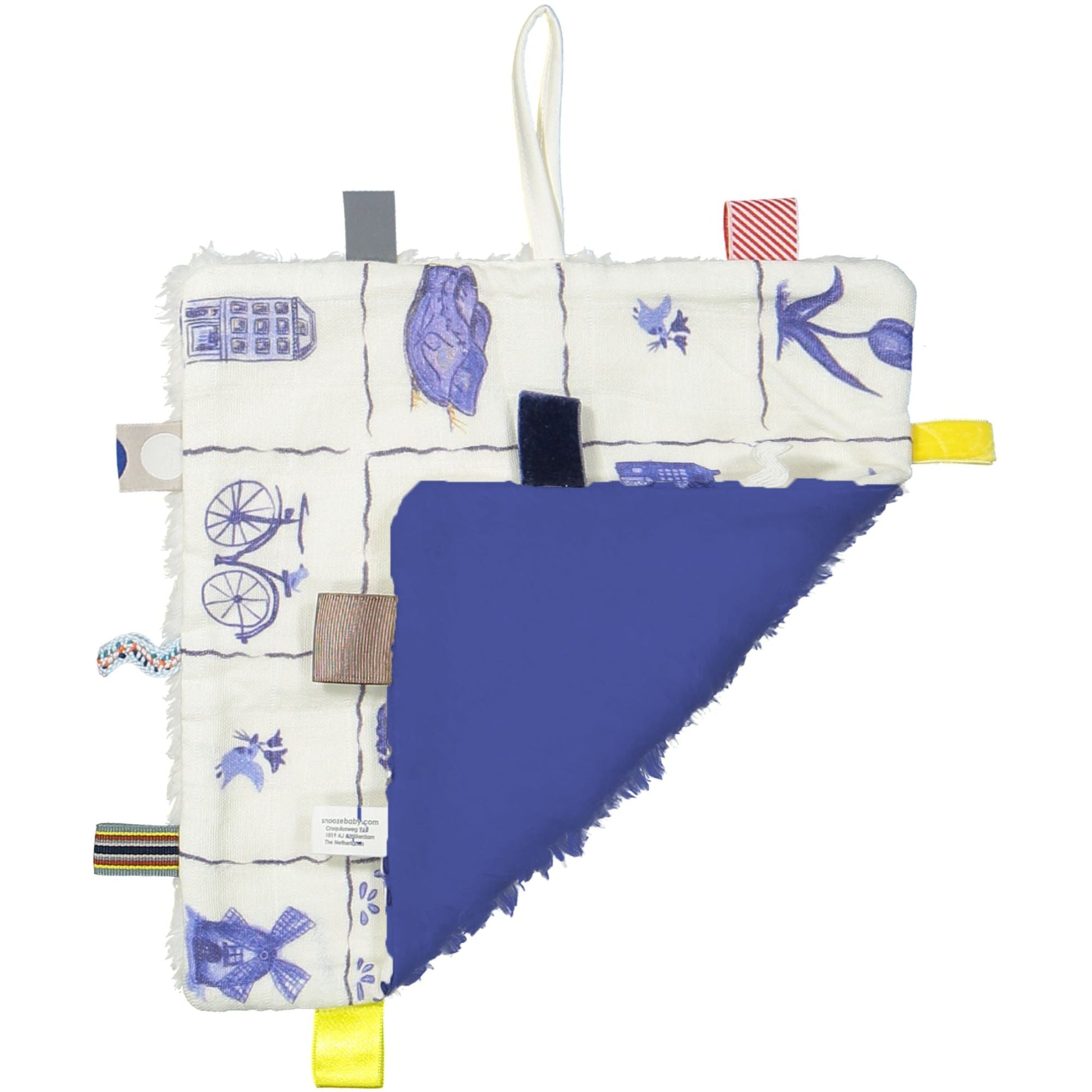 Cuddle Cloth Baby Organic Delft Blue_Cuddle Cloths_Snoozebaby