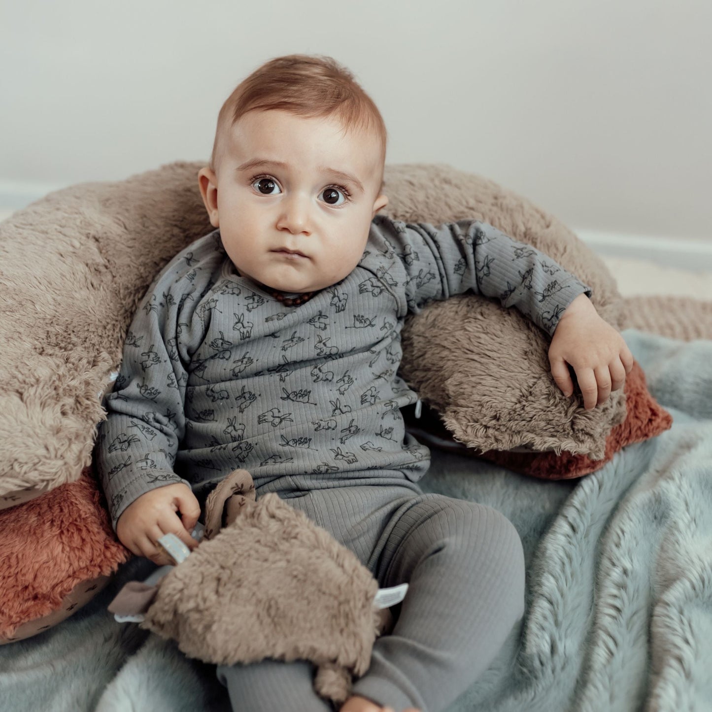 Cuddle Cloth Baby Organic Hazel Brown_Cuddle Cloths_Snoozebaby