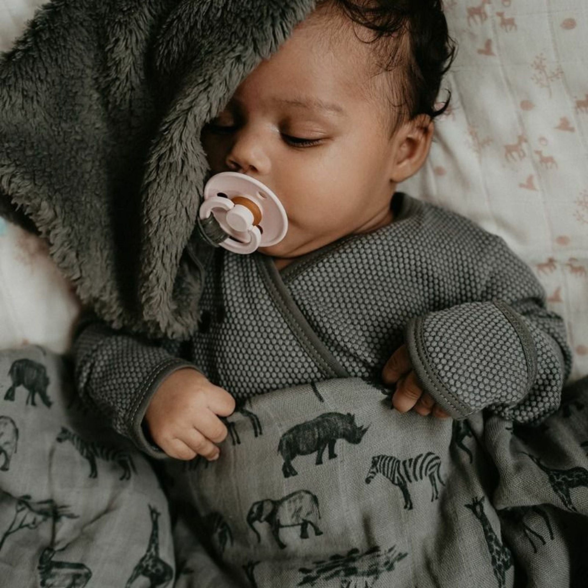 Cuddle Cloth Baby Organic Storm Grey_Cuddle Cloths_Snoozebaby