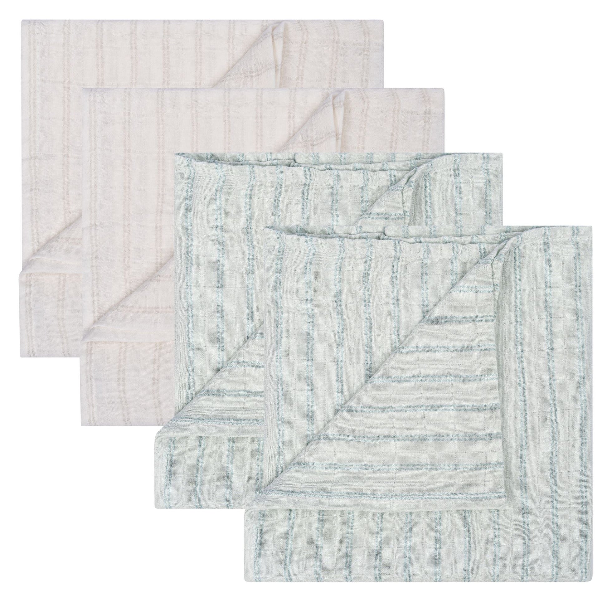 Muslin Cloth Baby 80x80 cm Organic 4 - pack_Muslin Cloths_Snoozebaby