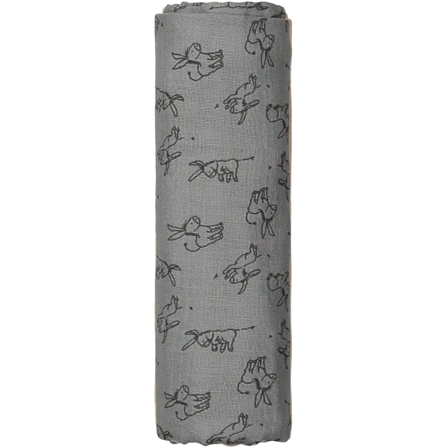 Muslin Cloth Baby 80x80 cm Organic Cloudy Grey_Muslin Cloths_Snoozebaby