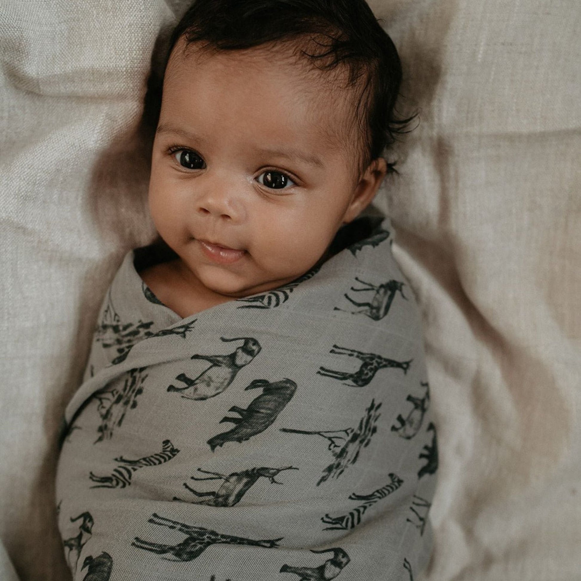 Muslin Cloth Baby 80x80 cm Organic Storm Grey_Muslin Cloths_Snoozebaby