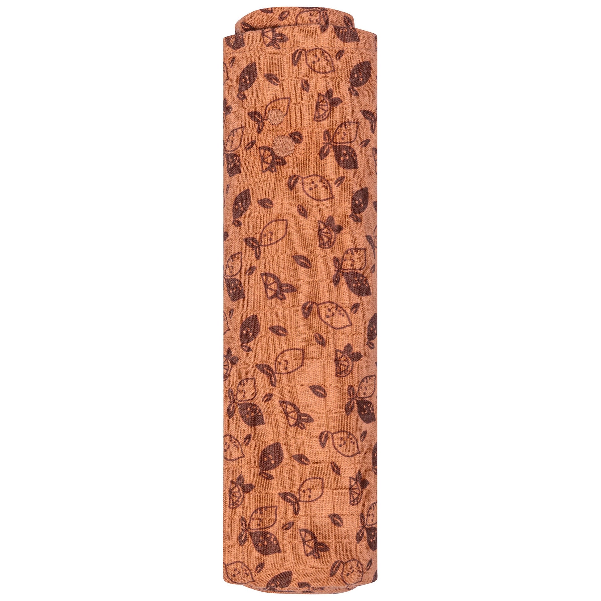 Muslin Cloth Baby 80x80 cm Organic Toffee Lemon Brown_Muslin Cloths_Snoozebaby