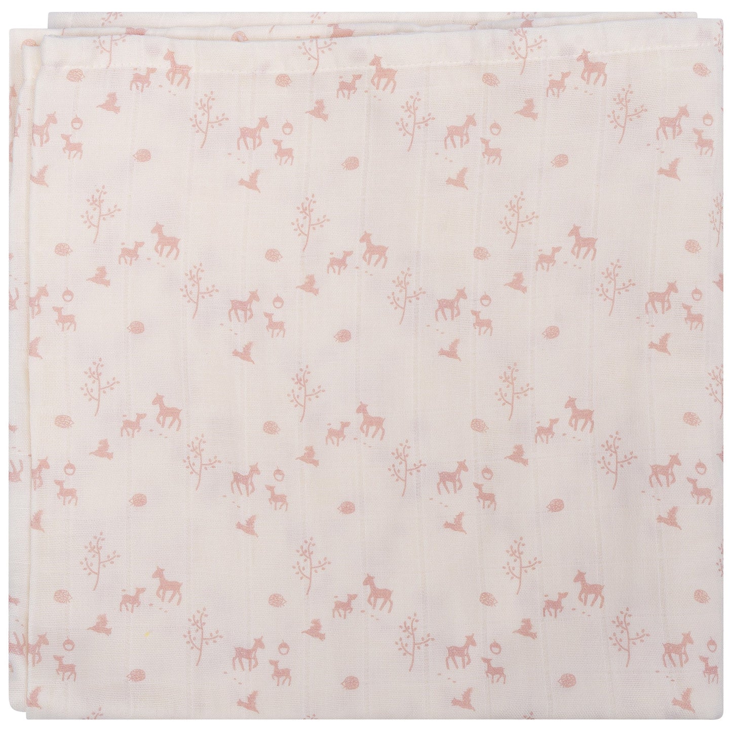 Muslin Cloth XL Baby 120x120 cm Organic Blush Springtime White_Muslin Cloths_Snoozebaby