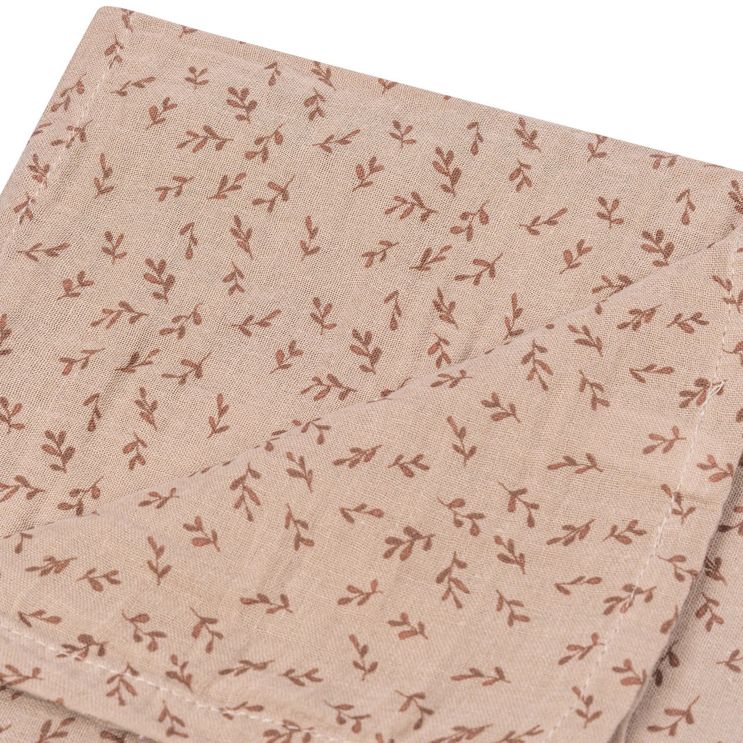 Muslin Cloth XL Baby 120x120 cm Organic Hazel Brown_Muslin Cloths_Snoozebaby