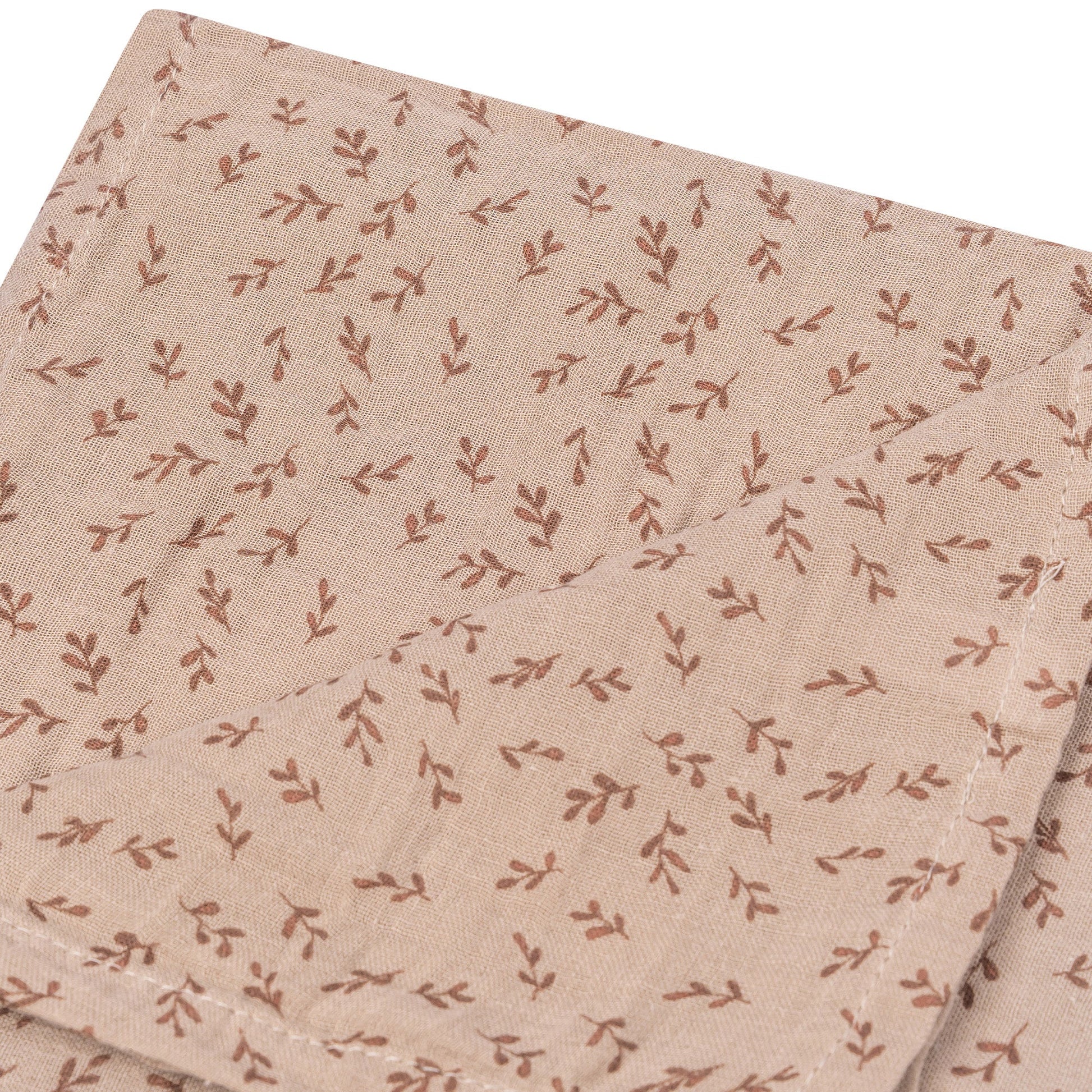 Muslin Cloth XL Baby 120x120 cm Organic Hazel Brown_Muslin Cloths_Snoozebaby