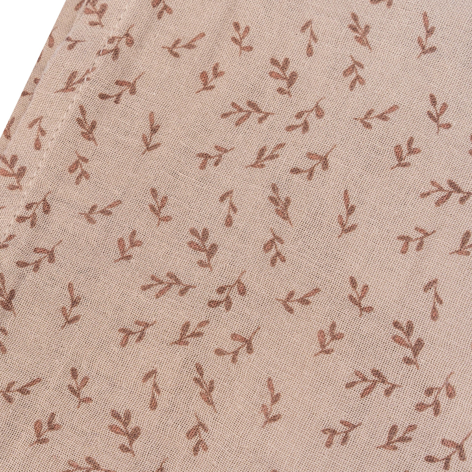 Muslin Cloth XL Baby 120x120 cm Organic Hazel Brown_Muslin Cloths_Snoozebaby