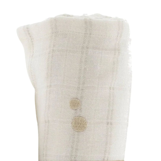 Muslin Cloth XL Baby 120x120 cm Organic Stone Beige - 2 - pack_Muslin Cloths_Snoozebaby