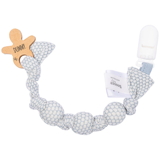 Pacifier Cord Baby Organic Fresh Blue_Pacifier Cords_Snoozebaby