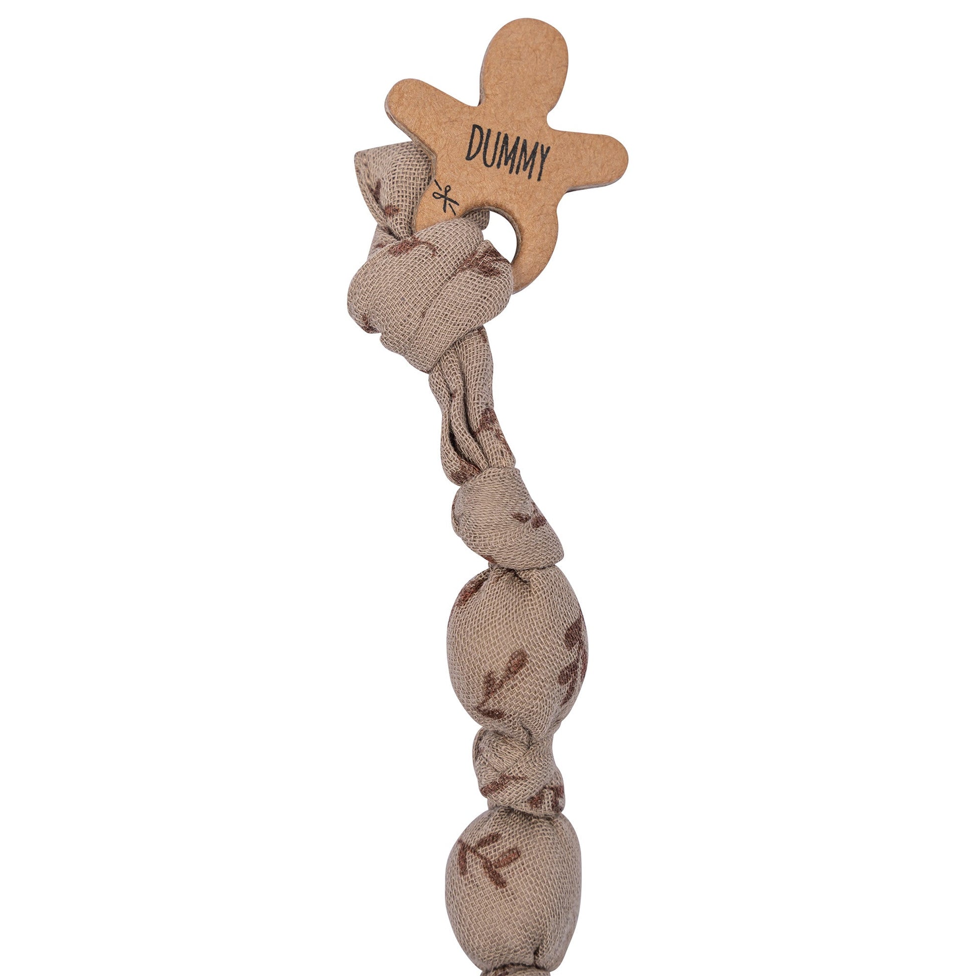 Pacifier Cord Baby Organic Hazel Brown_Pacifier Cords_Snoozebaby