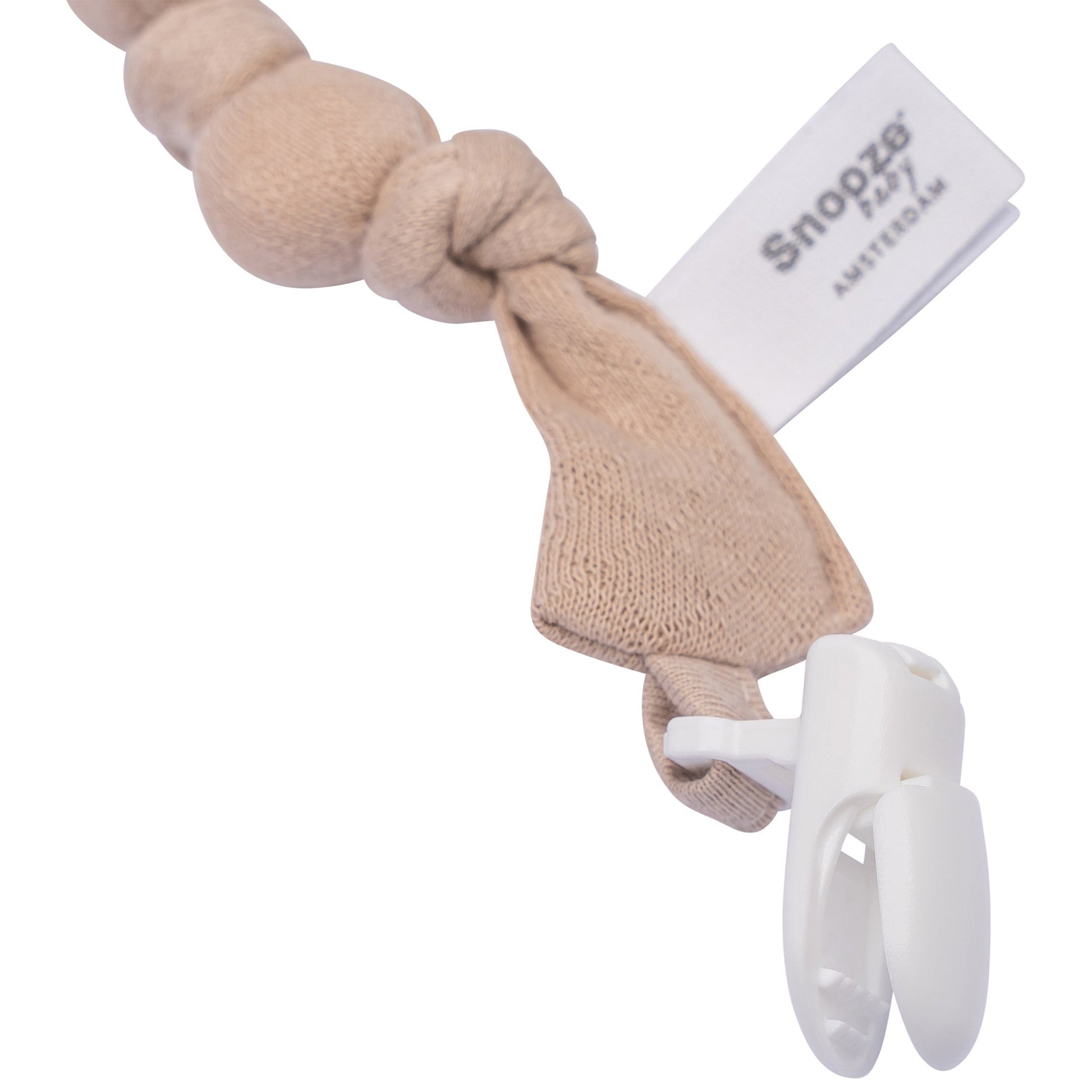 Pacifier Cord Baby Organic Hazel Brown_Pacifier Cords_Snoozebaby