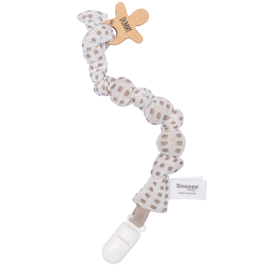 Pacifier Cord Baby Organic Warm Brown_Pacifier Cords_Snoozebaby