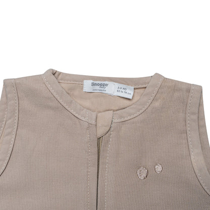 Sleepsuit Baby TOG 0.5 Spring and Summer 0 - 6 Months Desert Sand Brown_Sleepsuits_Snoozebaby