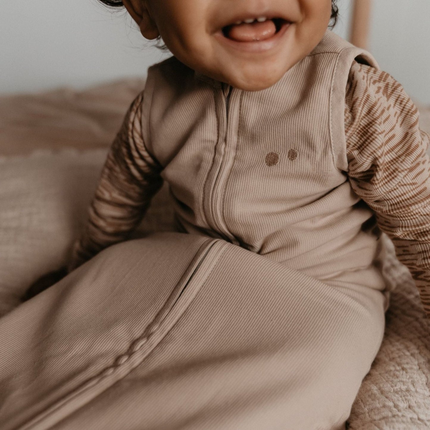 Sleepsuit Baby TOG 0.5 Spring and Summer 3 - 9 Months Desert Sand Brown_Sleepsuits_Snoozebaby
