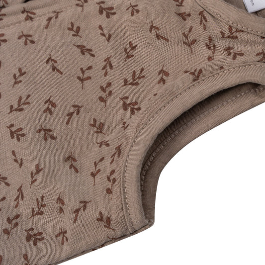 Sleepsuit Baby TOG 1.0 Spring and Summer 0 - 6 Months Hazel Brown_Sleepsuits_Snoozebaby