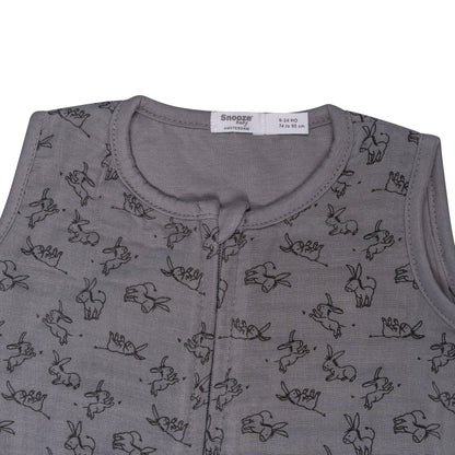 Sleepsuit Baby TOG 1.0 Spring and Summer 6 - 14 Months Cloudy Grey_Sleepsuits_Snoozebaby
