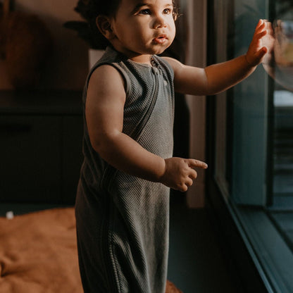 Sleepsuit Baby TOG 1.0 Spring and Summer 9 - 24 Months Storm Grey_Sleepsuits_Snoozebaby
