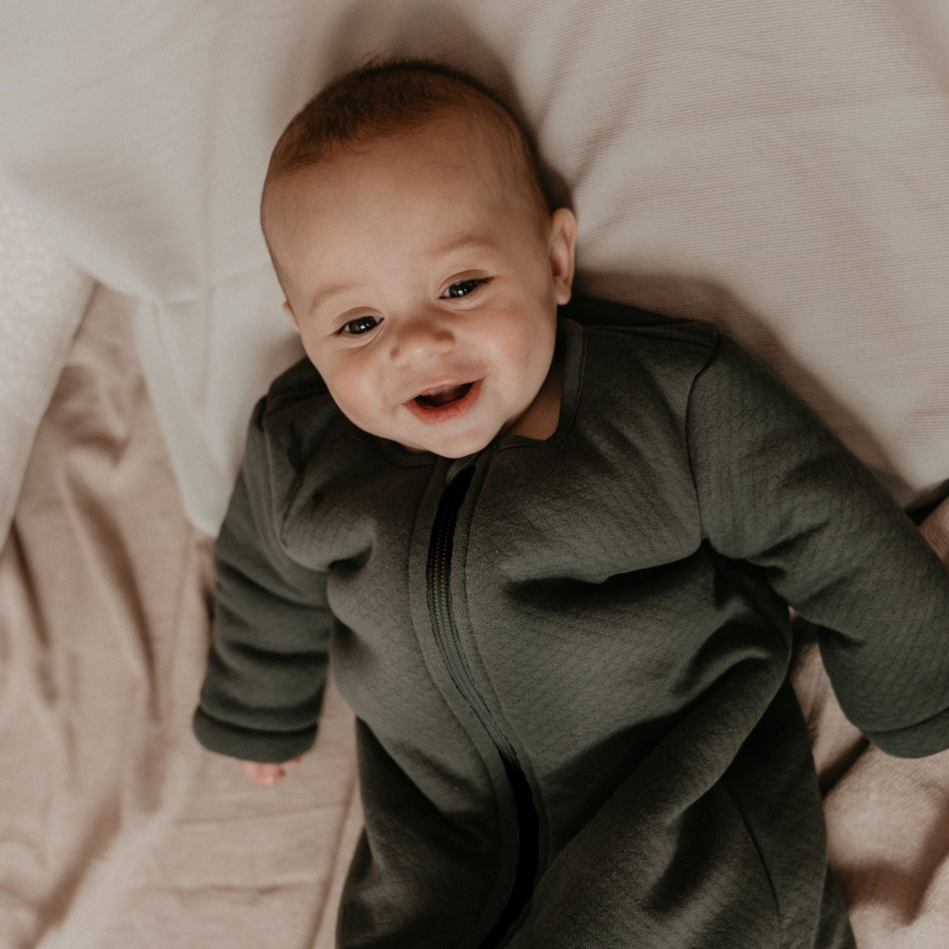 Sleepsuit Baby TOG 2.0 Autumn and Winter 3 - 9 Months Dark Green_Sleepsuits_Snoozebaby