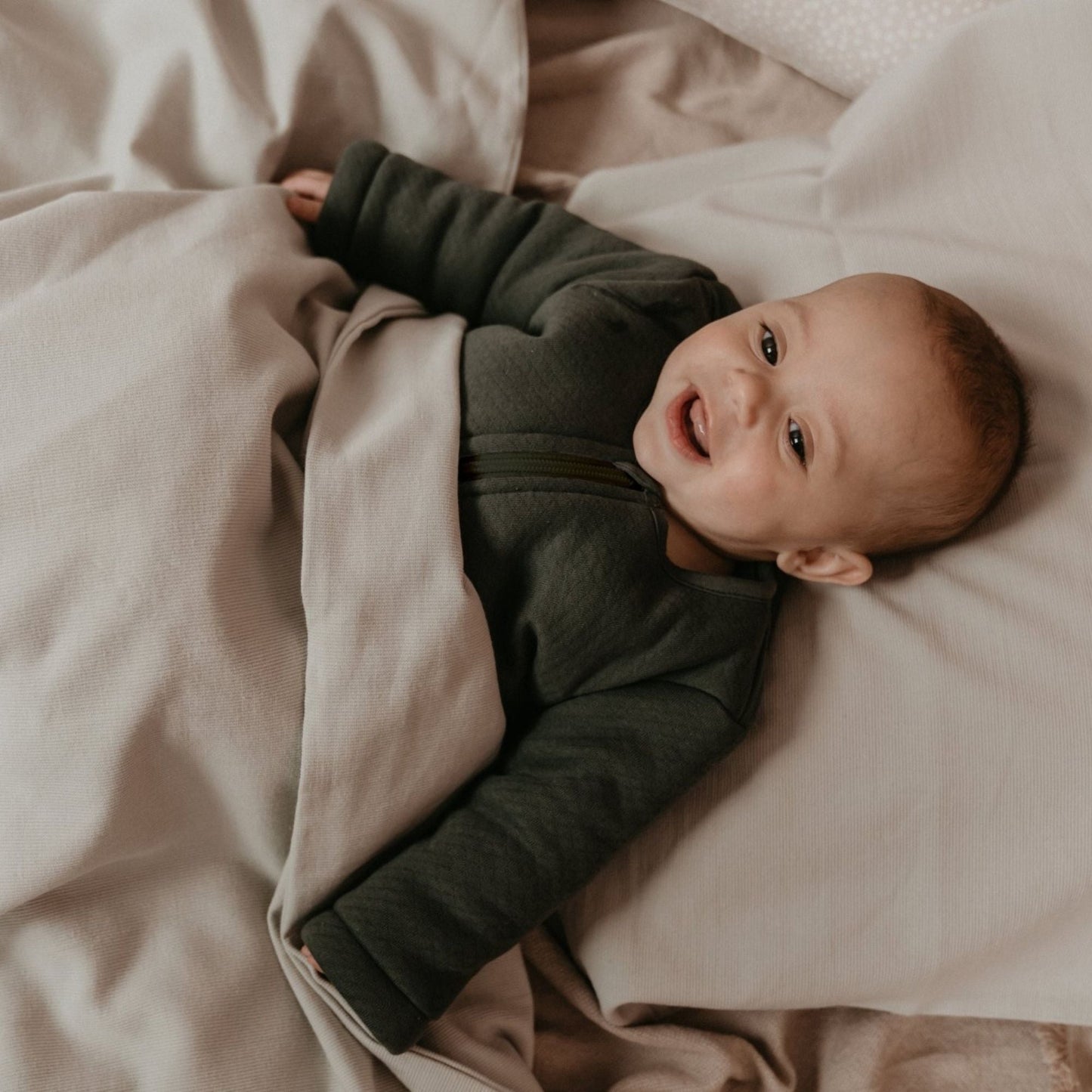 Sleepsuit Baby TOG 2.0 Autumn and Winter 9 - 24 Months Dark Green_Sleepsuits_Snoozebaby