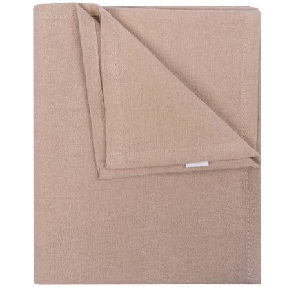 Swaddle Blanket Baby Flannel Desert Sand 80x80 cm Organic Brown_Swaddle Blankets_Snoozebaby