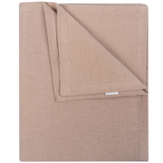 Swaddle Blanket Baby Flannel Desert Sand 80x80 cm Organic Brown_Swaddle Blankets_Snoozebaby