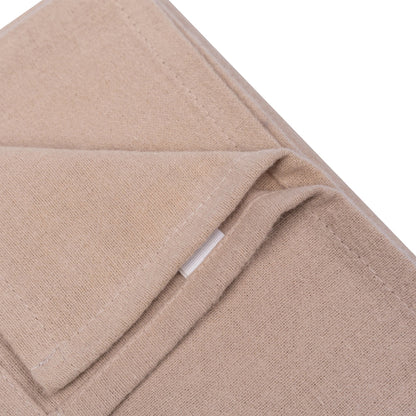 Swaddle Blanket Baby Flannel Desert Sand 80x80 cm Organic Brown_Swaddle Blankets_Snoozebaby