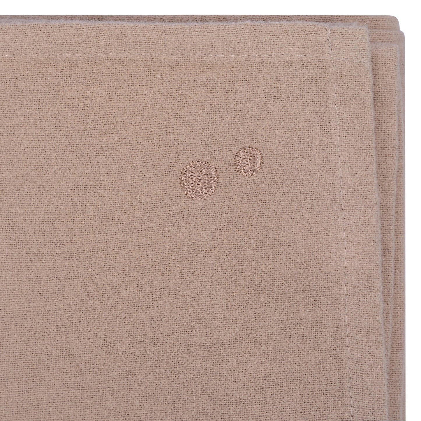 Swaddle Blanket XL Baby Flannel 120x120 cm Organic Desert Sand Brown_Swaddle Blankets_Snoozebaby