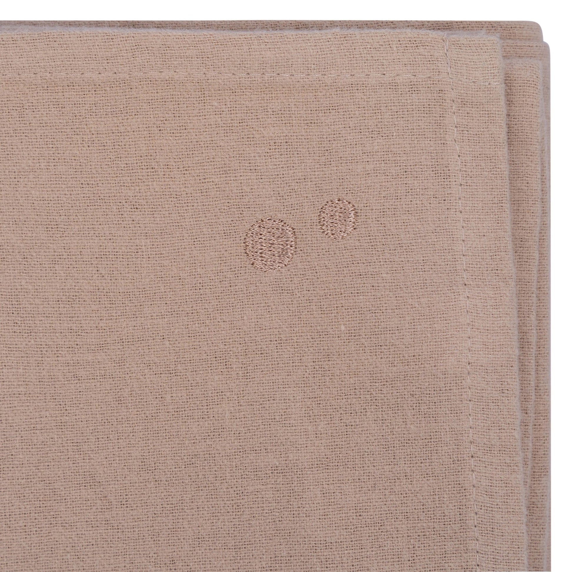 Swaddle Blanket XL Baby Flannel 120x120 cm Organic Desert Sand Brown_Swaddle Blankets_Snoozebaby