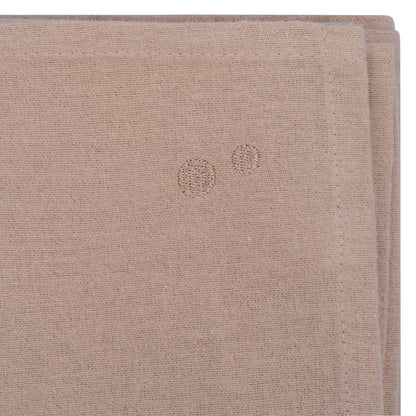 Swaddle Blanket XL Baby Flannel 120x120 cm Organic Desert Sand Brown_Swaddle Blankets_Snoozebaby