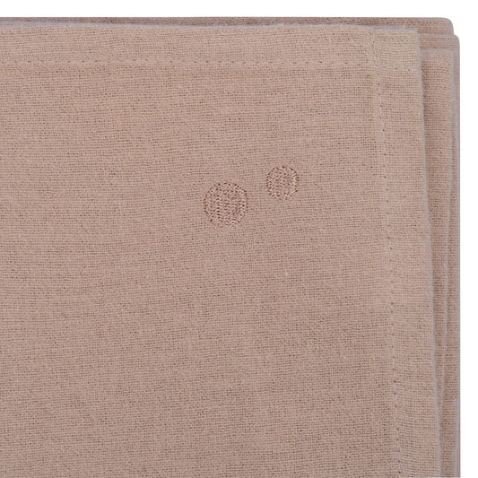 Swaddle Blanket XL Baby Flannel 120x120 cm Organic Desert Sand Brown_Swaddle Blankets_Snoozebaby