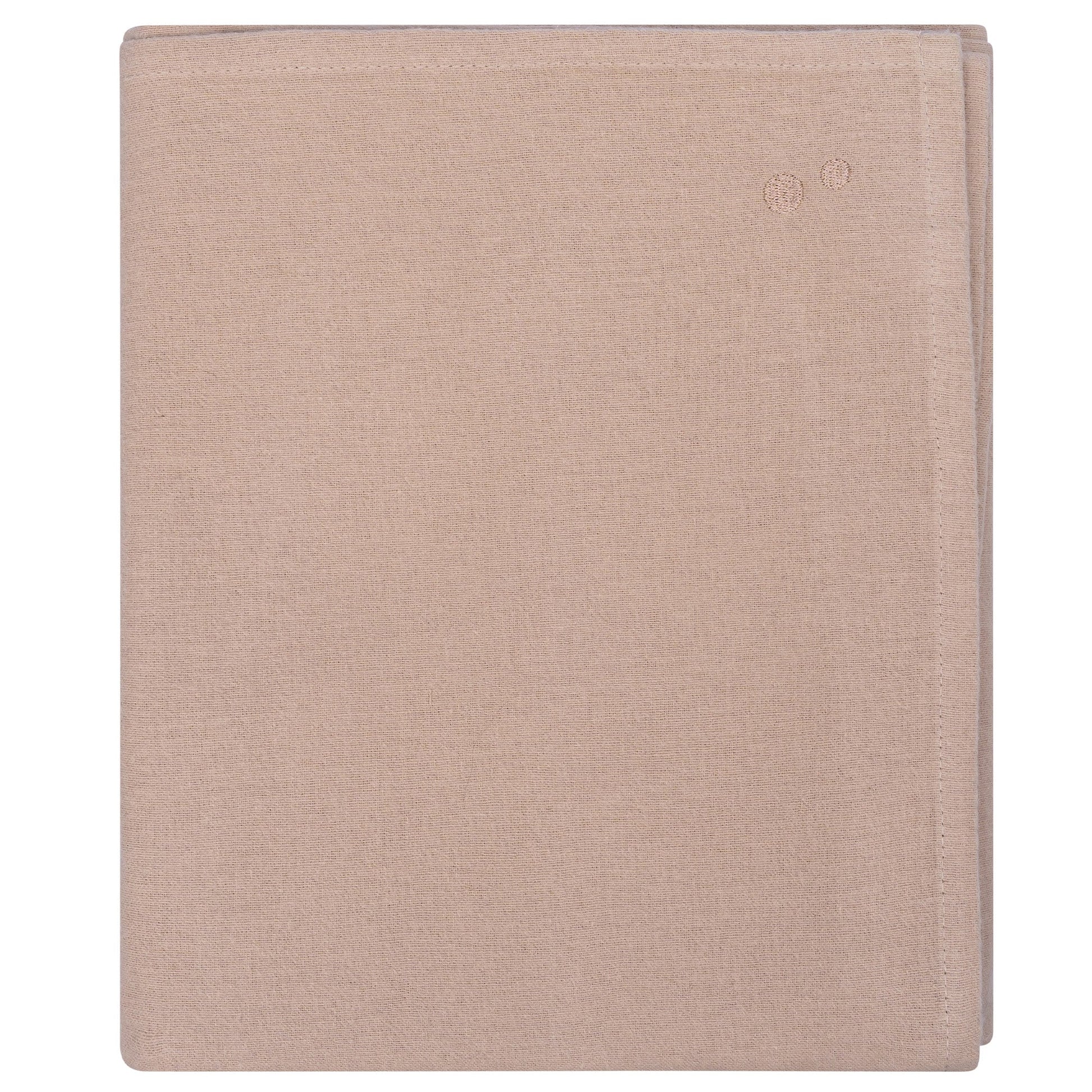 Swaddle Blanket XL Baby Flannel 120x120 cm Organic Desert Sand Brown_Swaddle Blankets_Snoozebaby