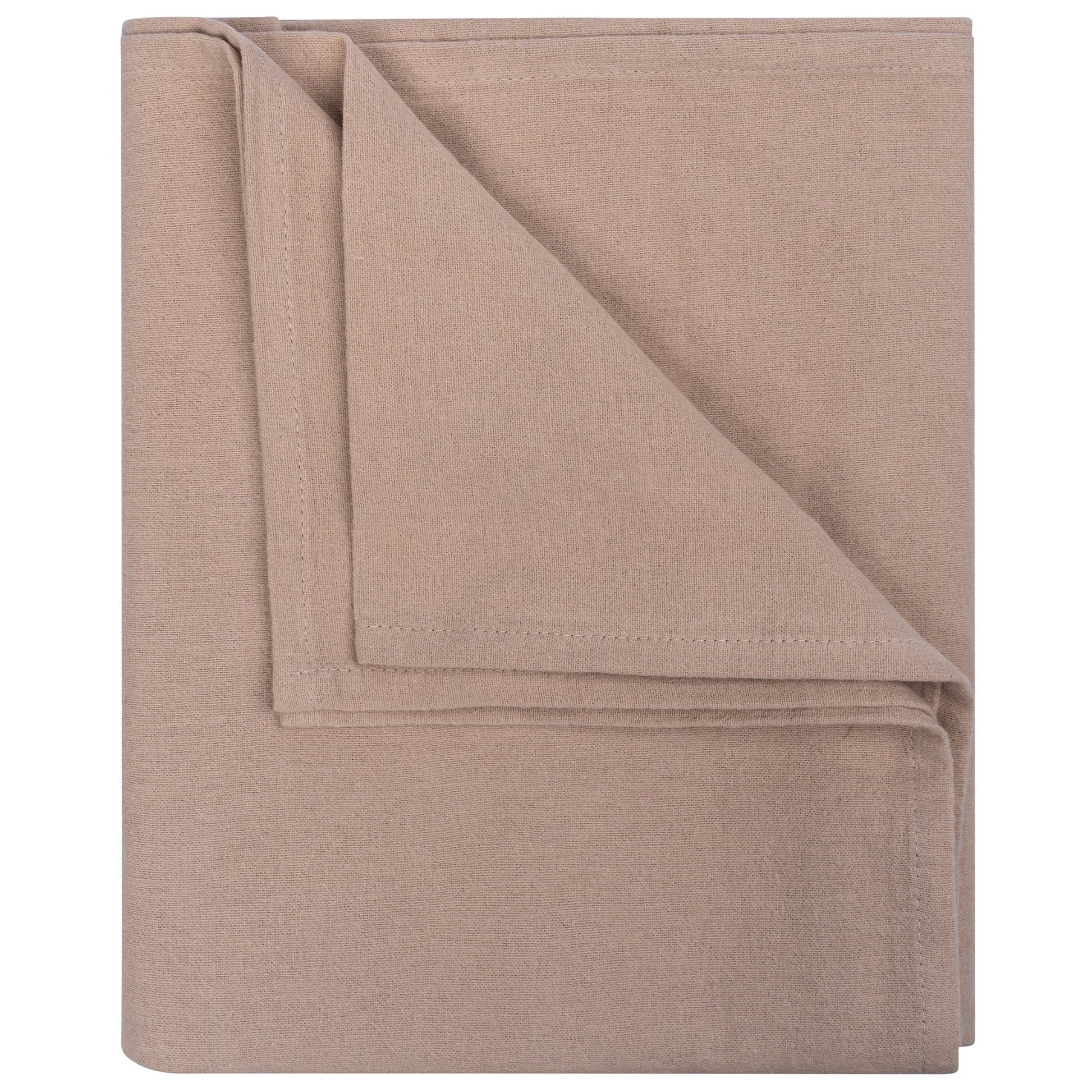 Swaddle Blanket XL Baby Flannel 120x120 cm Organic Desert Sand Brown_Swaddle Blankets_Snoozebaby