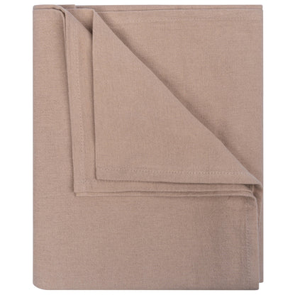 Swaddle Blanket XL Baby Flannel 120x120 cm Organic Desert Sand Brown_Swaddle Blankets_Snoozebaby