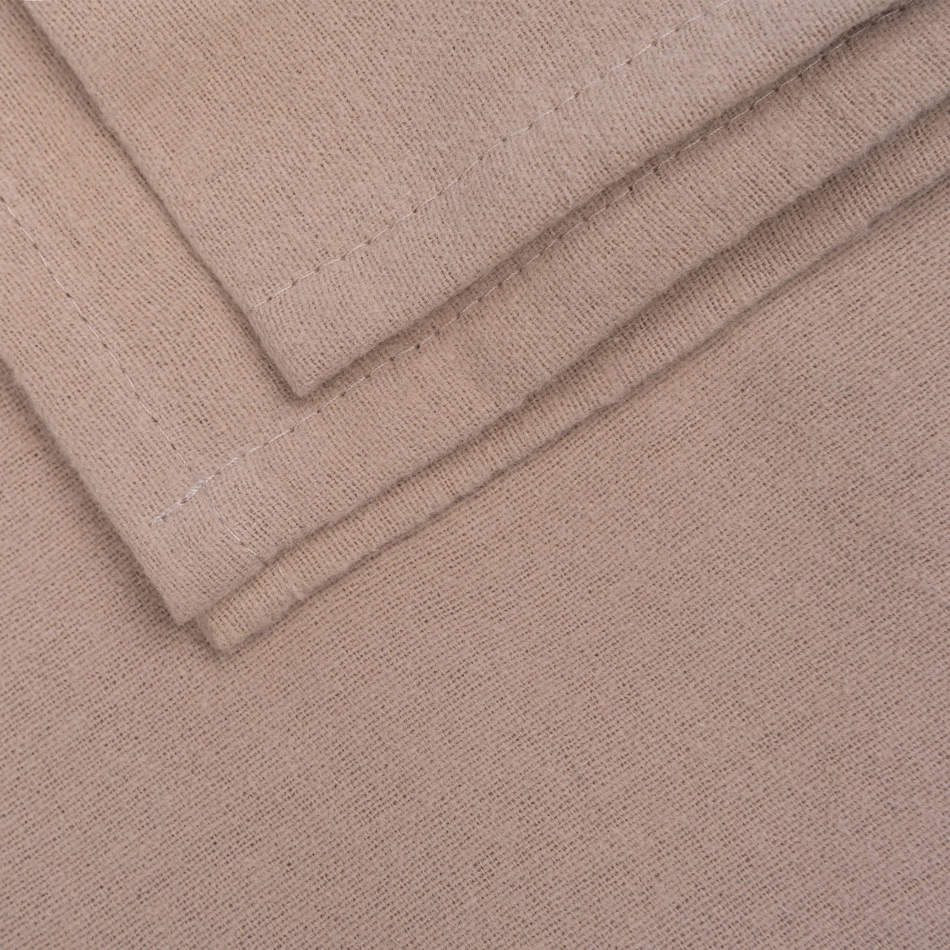 Swaddle Blanket XL Baby Flannel 120x120 cm Organic Desert Sand Brown_Swaddle Blankets_Snoozebaby