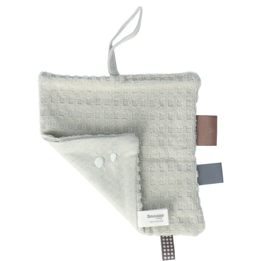 Schmusetuch Baby 15x15 cm Bio Mystic Mintgrün_Schmusetücher_Snoozebaby