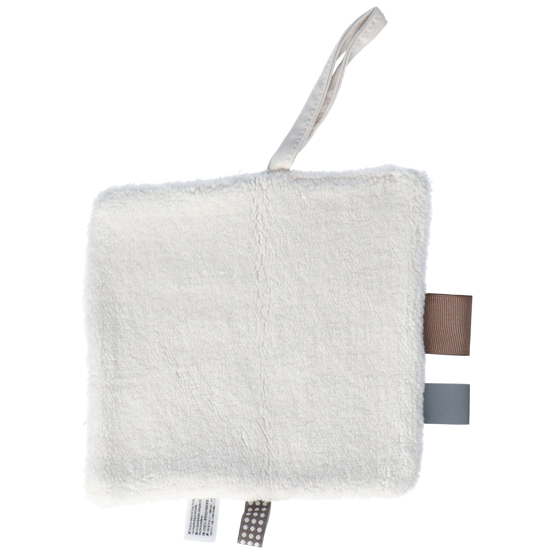 Schmusetuch Baby 15x15 cm Bio Stein Beige_Schmusetücher_Snoozebaby