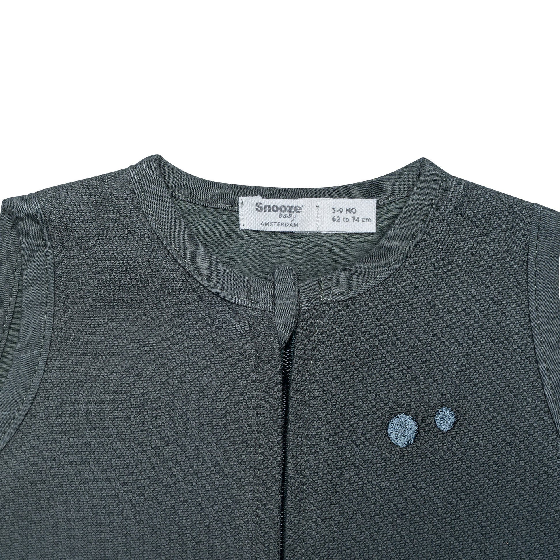 Schlafanzug Baby TOG 0.5 Frühling und Sommer 0 - 6 Monate Dunkelgrün_Schlafanzüge_Snoozebaby