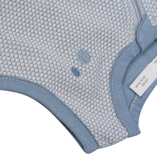 Schlafanzug Baby TOG 1.0 Frühling und Sommer 0 - 6 Monate Fresh Blue_Sleepsuits_Snoozebaby