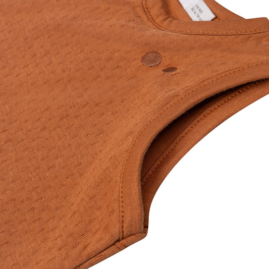 Schlafanzug Baby TOG 1.0 Frühling und Sommer 0 - 6 Monate Toffee Braun_Schlafanzüge_Snoozebaby