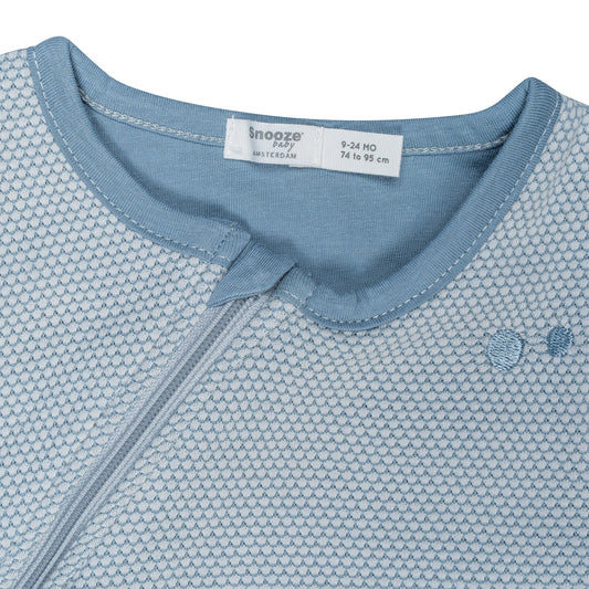 Schlafanzug Baby TOG 1.0 Frühling und Sommer 6 - 14 Monate Fresh Blue_Sleepsuits_Snoozebaby
