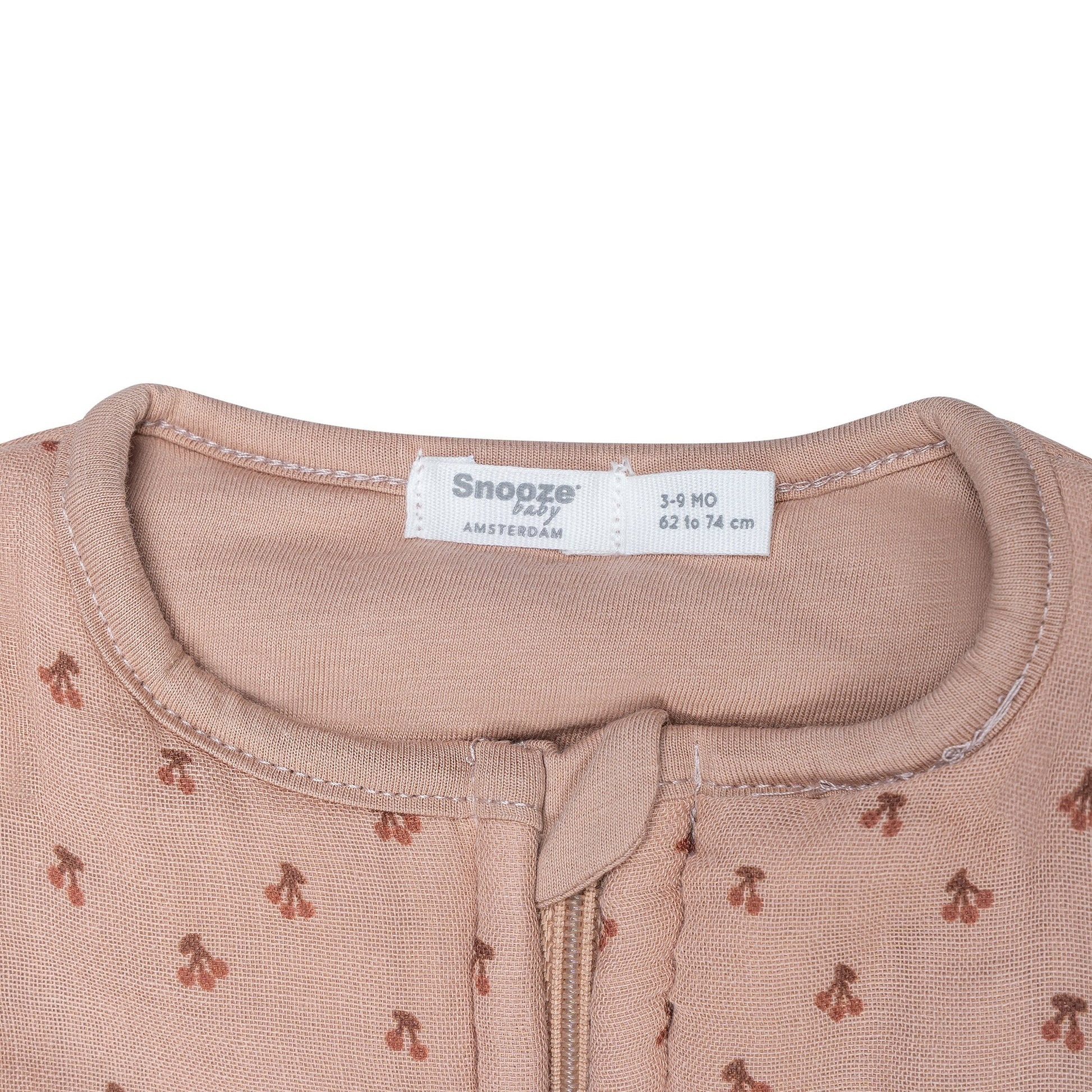 Schlafanzug Baby TOG 2.0 Herbst und Winter 0 - 6 Monate Cherry Pink_Schlafanzüge_Snoozebaby