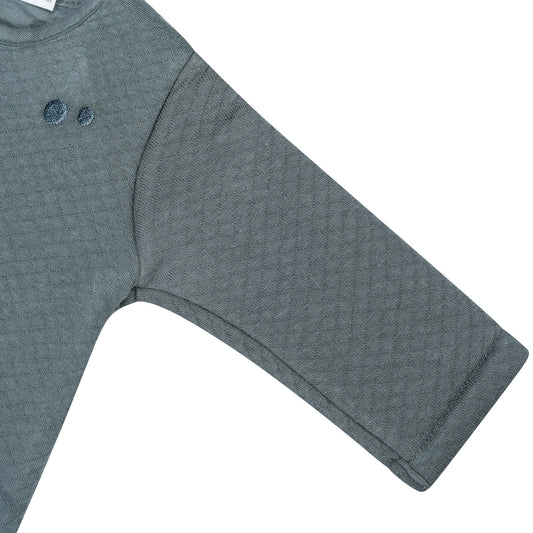 Schlafanzug Baby TOG 2.0 Herbst und Winter 0 - 6 Monate Dunkelgrün_Schlafanzüge_Snoozebaby