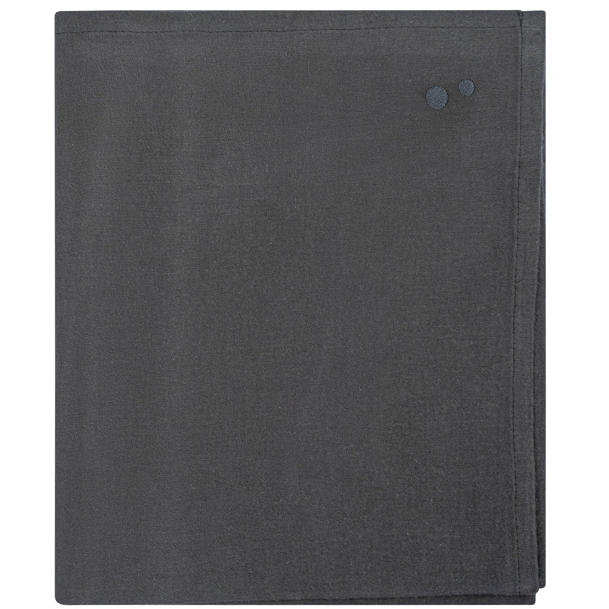 Swaddle Blanket XL Baby Flannel 120x120 cm Bio Dark Green_Wickeldecken_Snoozebaby