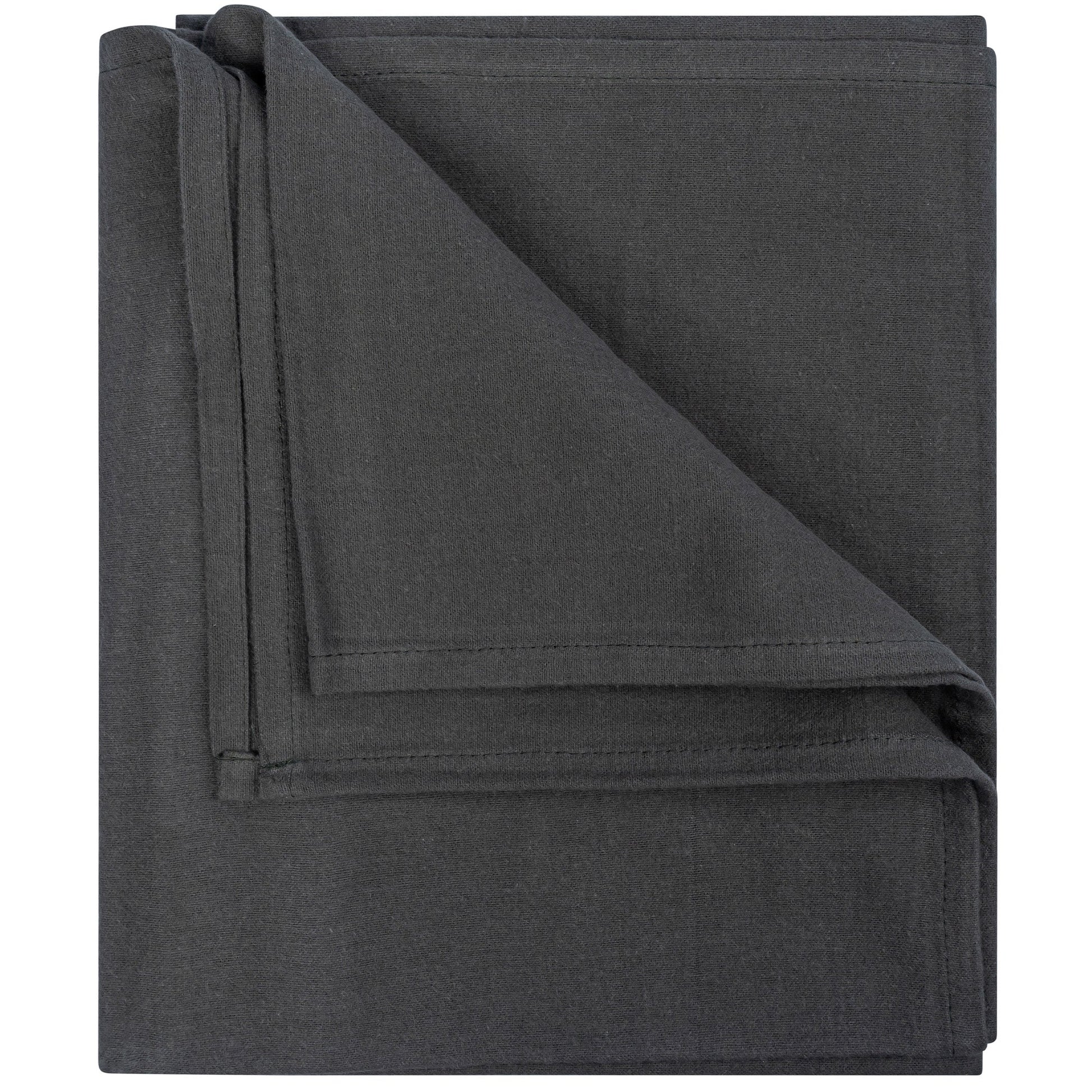 Swaddle Blanket XL Baby Flannel 120x120 cm Bio Dark Green_Wickeldecken_Snoozebaby