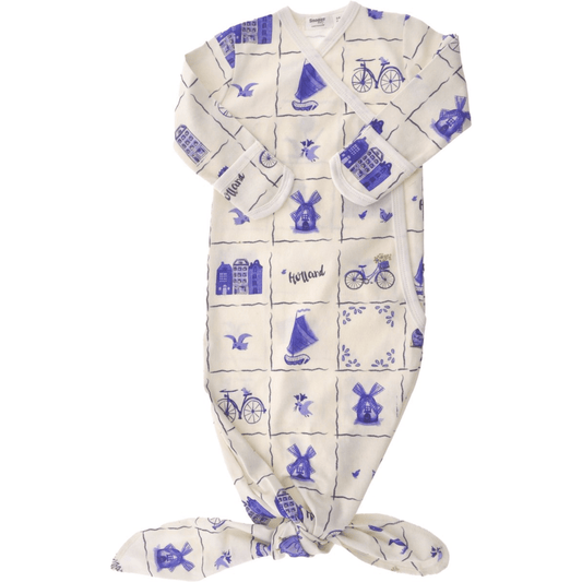 Cocon pour bébé avec chapeau 0 - 3 mois Delfts Blue_Cocoons_Snoozebaby