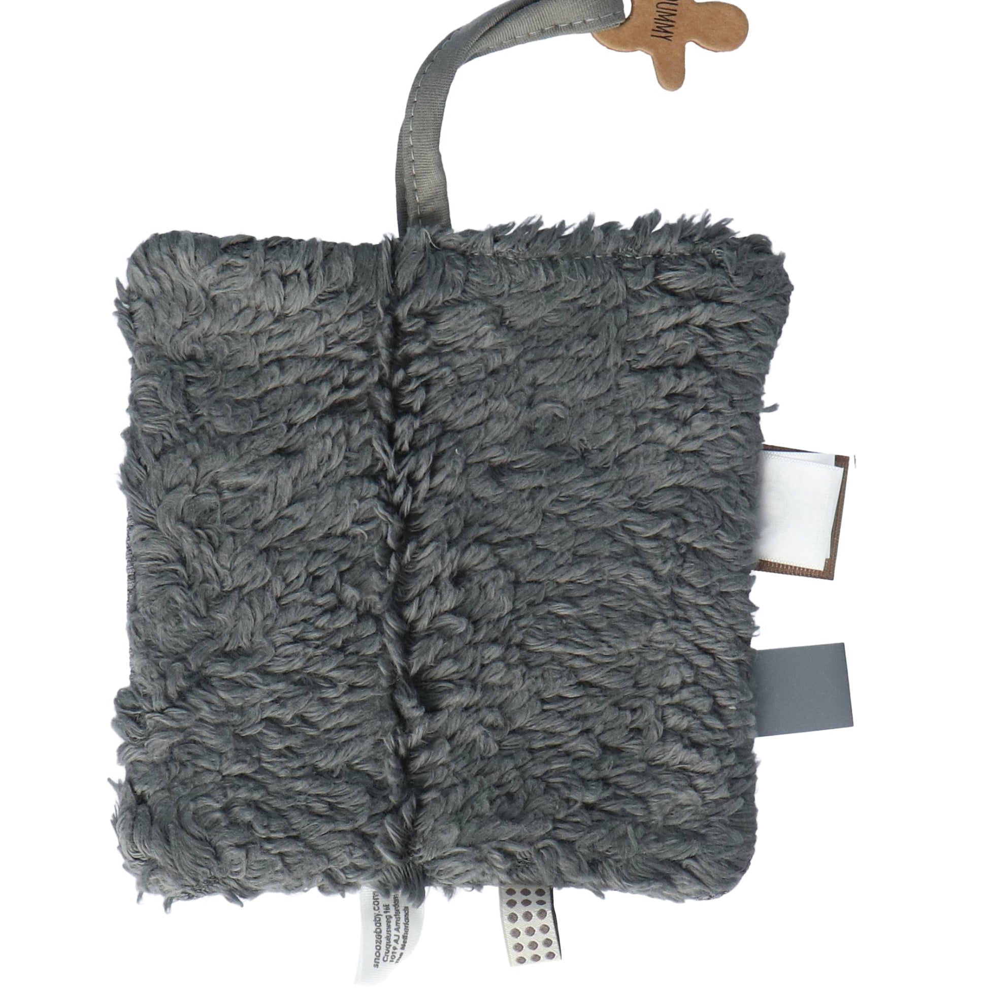 Doudou bébé 15x15 cm Organic Storm Grey_Doudou_Snoozebaby
