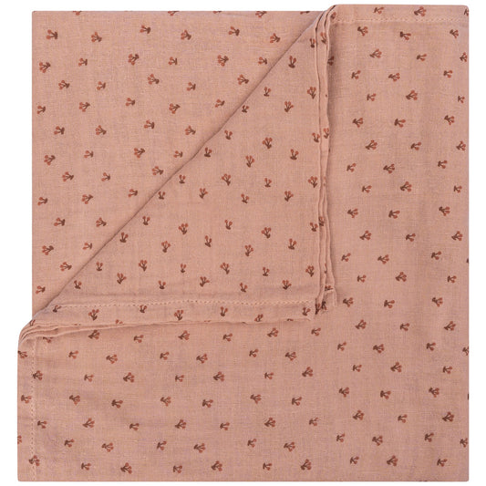 Mousseline XL Bébé 120x120 cm Bio Cherry Pink_Mousseline_Snoozebaby