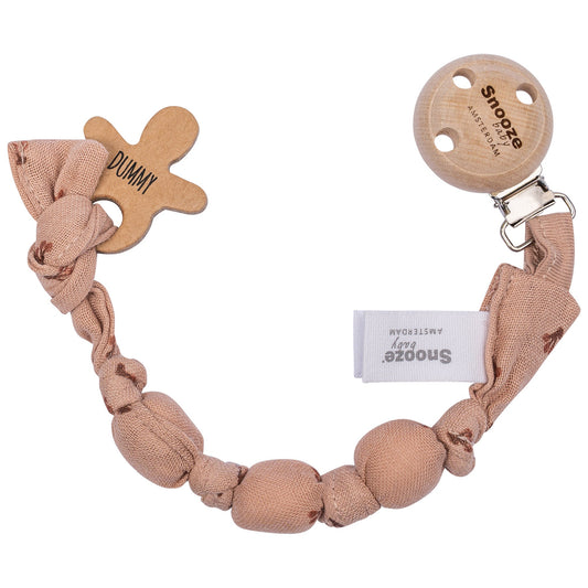 Attache sucette Baby Organic Cherry Pink_Attaches sucette_Snoozebaby