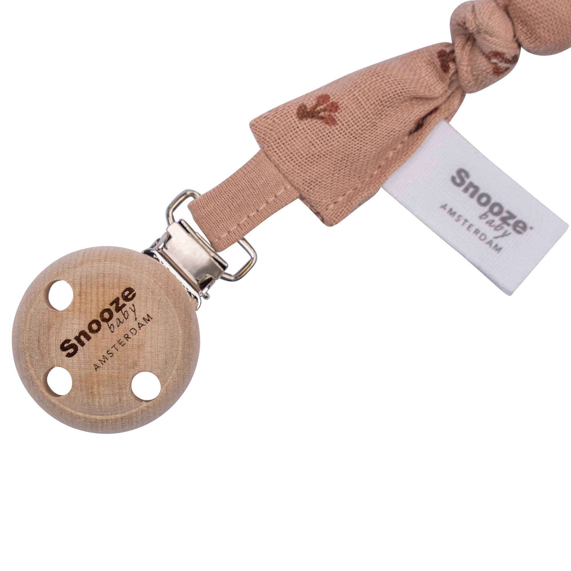 Attache sucette Baby Organic Desert Sand Brown_Attaches sucette_Snoozebaby