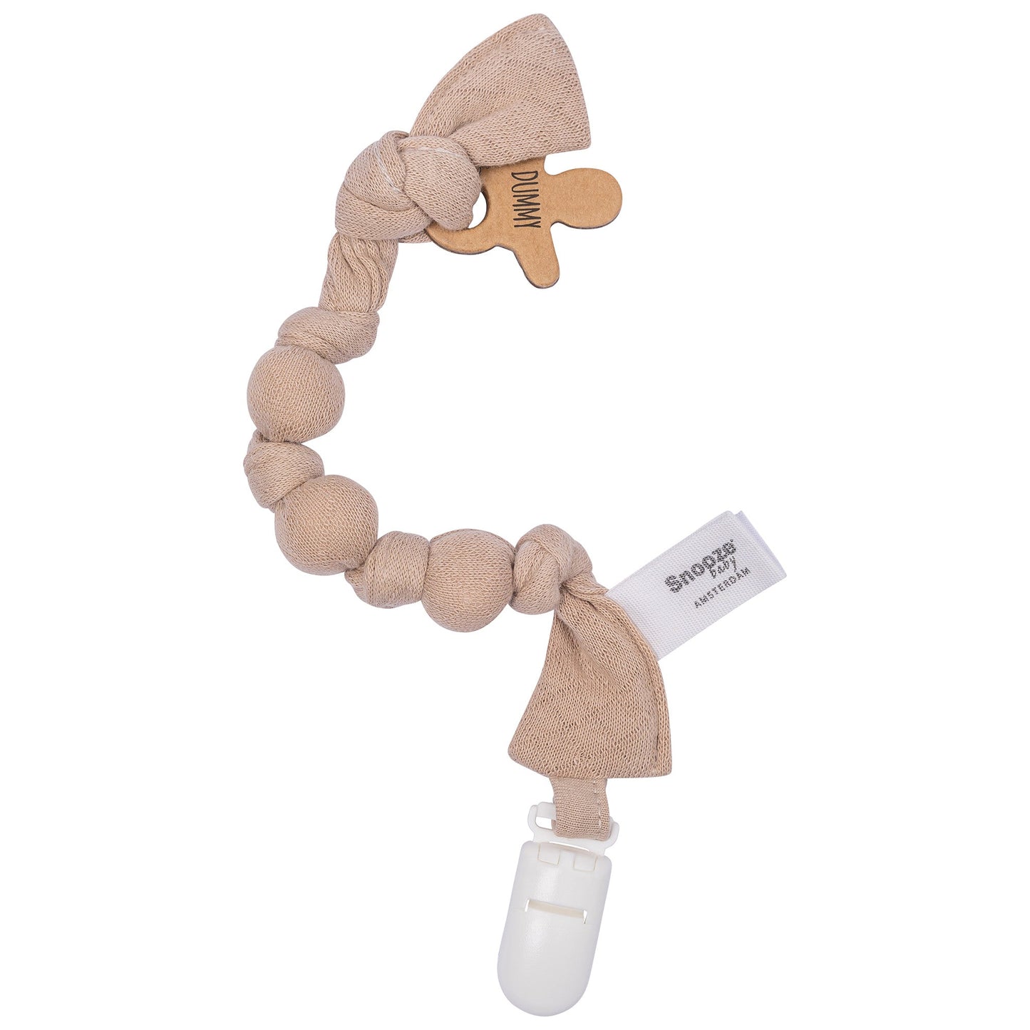 Attache sucette Baby Organic Desert Sand Brown_Attaches sucette_Snoozebaby